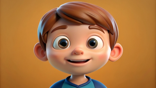 3D Kid boy avatar icon