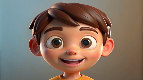 3D Kid boy avatar icon