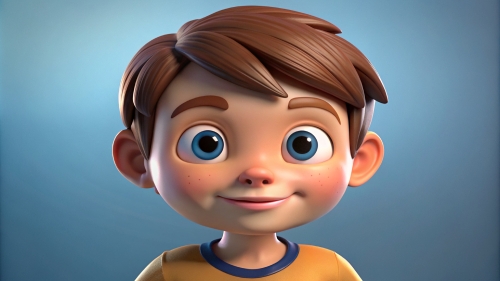 3D Kid boy avatar icon