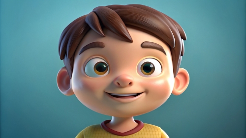 3D Kid boy avatar icon