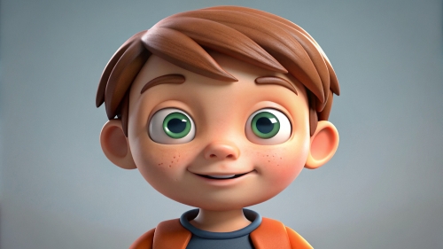 3D Kid boy avatar icon