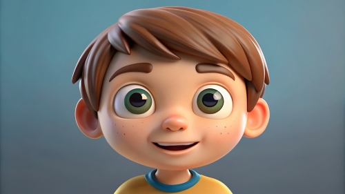 3D Kid boy avatar icon