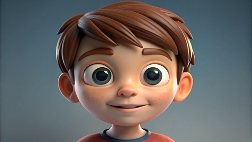 3D Kid boy avatar icon