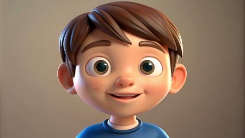 3D Kid boy avatar icon