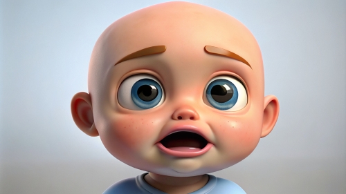 Baby Avatar Cartoon, Crying