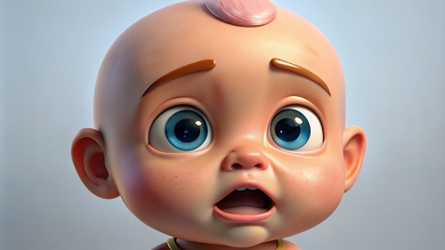 Baby Avatar Cartoon, Crying