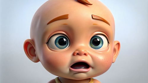 Baby Avatar Cartoon, Crying