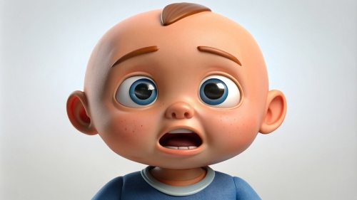 Baby Avatar Cartoon, Crying