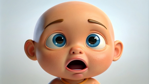 Baby Avatar Cartoon, Crying