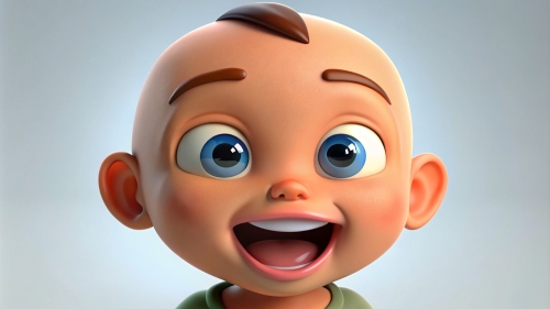 Baby Avatar Cartoon, Laugh