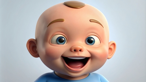 Baby Avatar Cartoon, Laugh