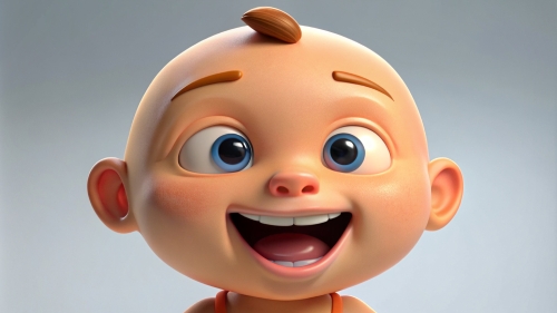 Baby Avatar Cartoon, Laugh