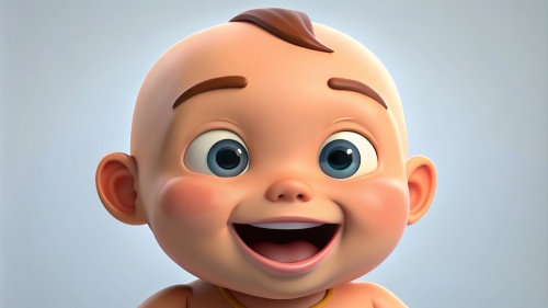 Baby Avatar Cartoon, Laugh