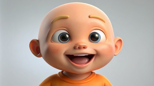 Baby Avatar Cartoon, Laugh