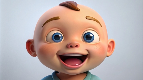 Baby Avatar Cartoon, Laugh