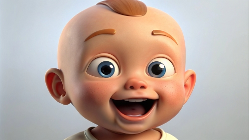 Baby Avatar Cartoon, Laugh