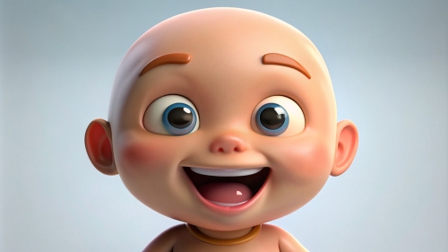 Baby Avatar Cartoon, Laugh