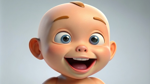 Baby Avatar Cartoon, Laugh