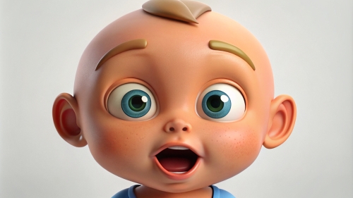 Baby Avatar Cartoon, Surprised