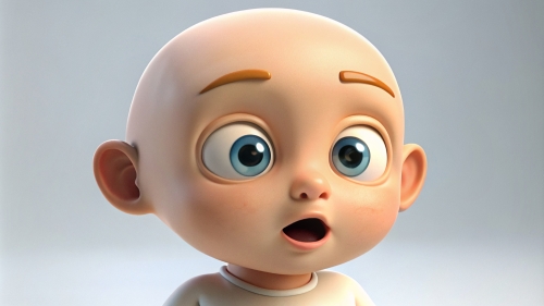 Baby Avatar Cartoon, Surprised