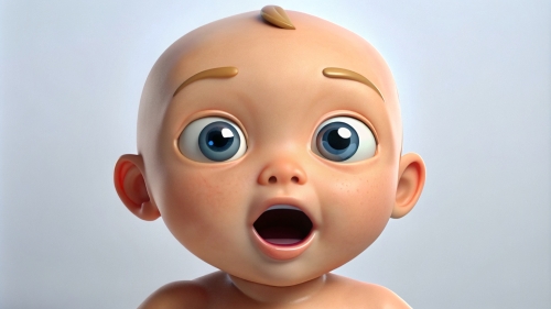 Baby Avatar Cartoon, Surprised