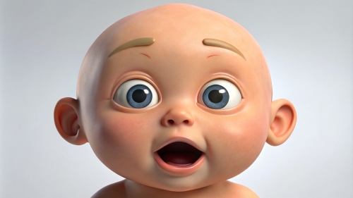 Baby Avatar Cartoon, Surprised