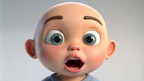 Baby Avatar Cartoon, Surprised