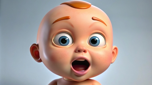 Baby Avatar Cartoon, Surprised