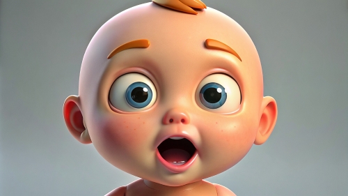 Baby Avatar Cartoon, Surprised