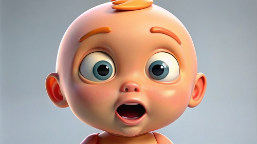 Baby Avatar Cartoon, Surprised