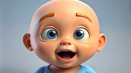 Baby Avatar Cartoon, Surprised