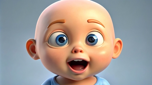 Baby Avatar Cartoon, Surprised