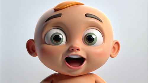 Baby Avatar Cartoon, Surprised