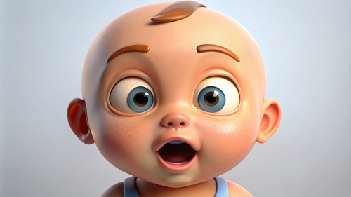 Baby Avatar Cartoon, Surprised