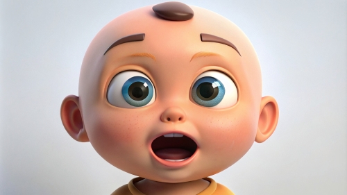 Baby Avatar Cartoon, Surprised