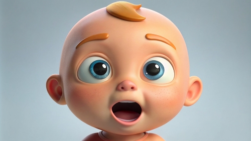 Baby Avatar Cartoon, Surprised