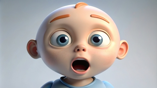 Baby Avatar Cartoon, Surprised