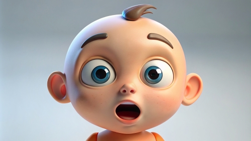 Baby Avatar Cartoon, Surprised