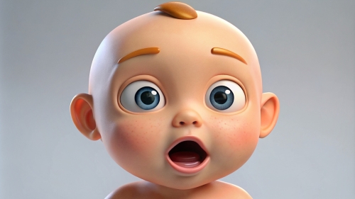 Baby Avatar Cartoon, Surprised