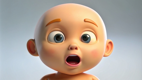 Baby Avatar Cartoon, Surprised