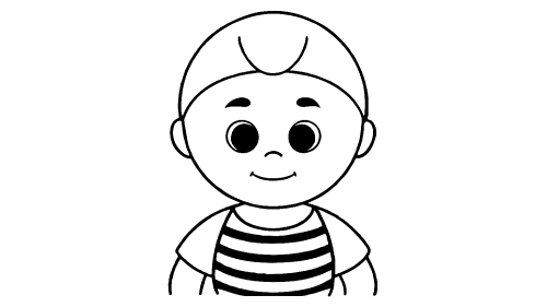 Baby cartoon Coloring pages for kids