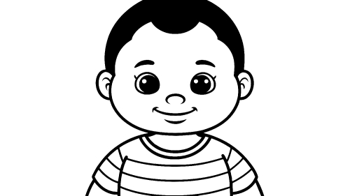 Baby cartoon Coloring pages for kids