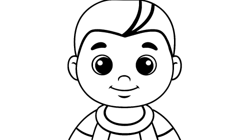 Baby cartoon Coloring pages for kids