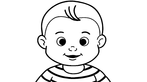 Baby cartoon Coloring pages for kids