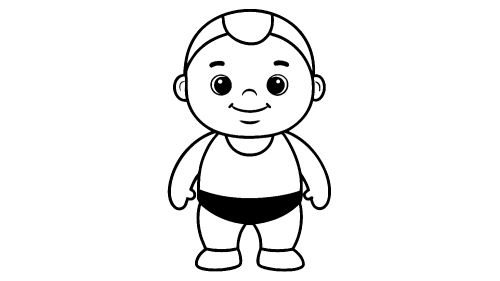 Baby cartoon Coloring pages for kids