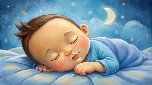 Baby cartoon sleeping