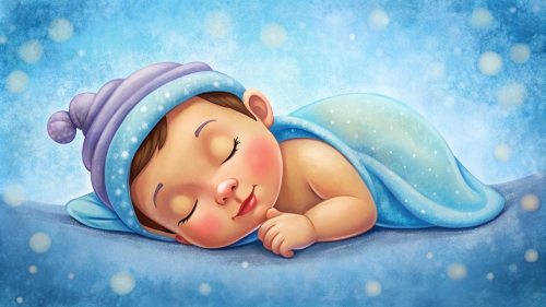 Baby cartoon sleeping