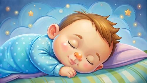 Baby cartoon sleeping