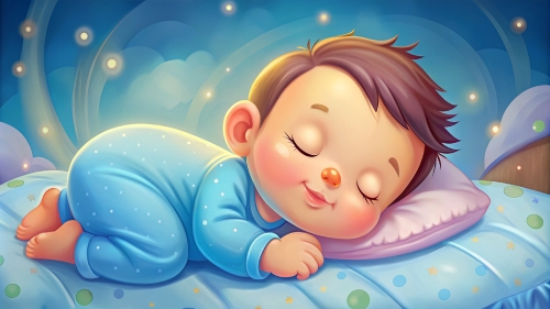 Baby cartoon sleeping