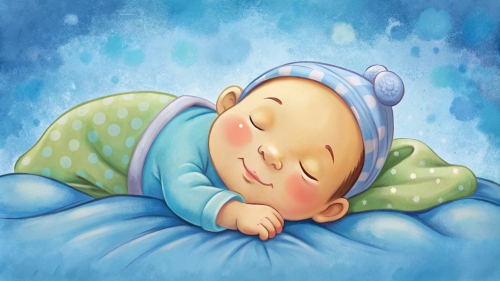 Baby cartoon sleeping